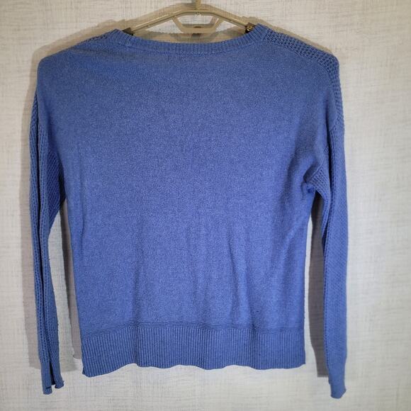 Madewell Sweater Womens Medium Blue Knit Pullover Crew Neck Casual EUC - Picture 6 of 8